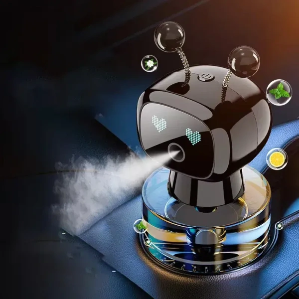 Smart Robotic Car Air Freshener | Auto Air-Quality Activated Scent Sprayer