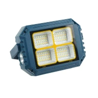MZ Solar light M277 30W Solar LED Flashlight – Portable Emergency Lighting System with 104 SMD White/Yellow LEDs, 2400mAh Battery