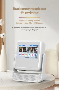 A2PRO 4K Smart Portable Projector | Android TV, Dual-Screen, WiFi & Bluetooth Mini Home Cinema | 84 inch screen Free