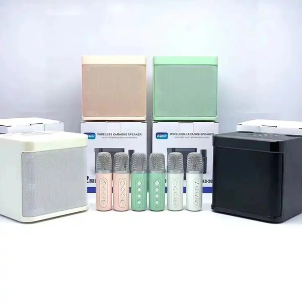 SU.YOSD Wireless Karaoke Microphone Speaker – UHF Low Latency | Bluetooth | LED Lights | Party & Home Use