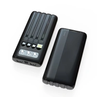 2025 New 20000mAh Power Bank with Built-in Cables | Fast Charging PD 22.5W Portable Charger 6 Month warranty