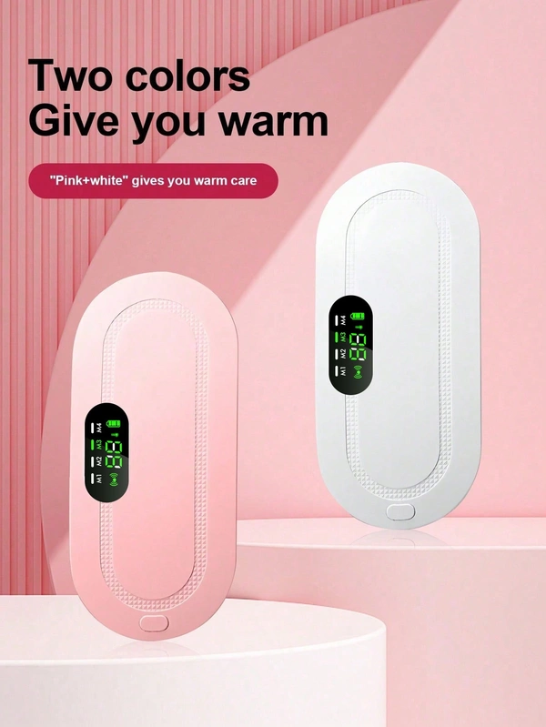 Abdominal Massager Belt with Heating & Vibration – Pain Relief for Cramps, Bloating & Wellness