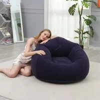 Inflatable Air Sofa Chair – Foldable PVC Flocking Lazy Bean Sofa – Indoor/Outdoor Lounge