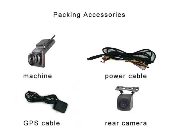 K18 4G Dual-Lens 1080P HD Dash Cam – Front & Rear, WiFi, GPS, Night Vision, G-Sensor | 6 month waranty