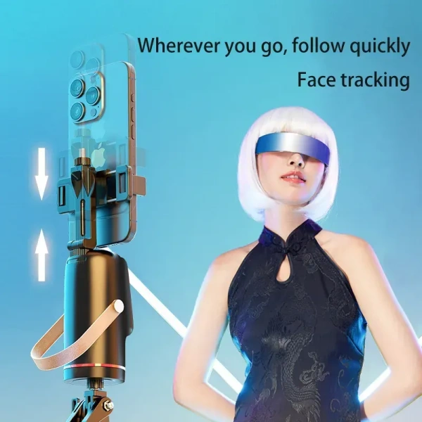 Q03 360° Intelligent Tracking Gimbal for Smartphone – Auto Face/Body Tracking & Stabilization