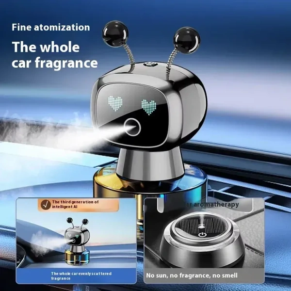 Smart Robotic Car Air Freshener | Auto Air-Quality Activated Scent Sprayer