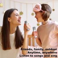 SU.YOSD Wireless Karaoke Microphone Speaker – UHF Low Latency | Bluetooth | LED Lights | Party & Home Use
