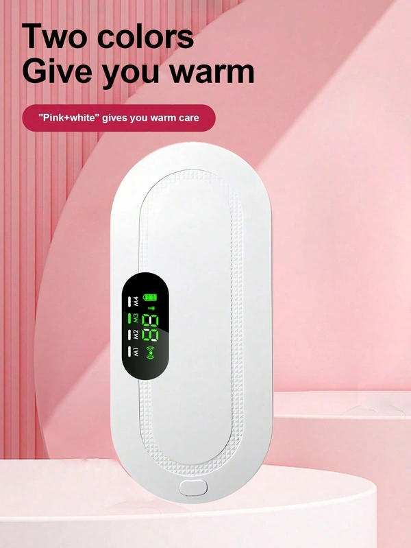 Abdominal Massager Belt with Heating & Vibration – Pain Relief for Cramps, Bloating & Wellness