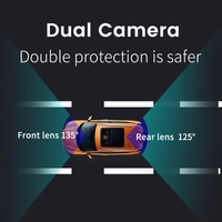 P85 Dual-Lens 2K 4G Dashcam – Front & Rear Recording, WiFi, GPS, Night Vision, Loop Recording | 6 month waranty