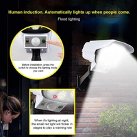 77 SMD Solar Power Sensor Lamp | Simulation Monitoring Wall Lamp with Motion Sensor 2178T