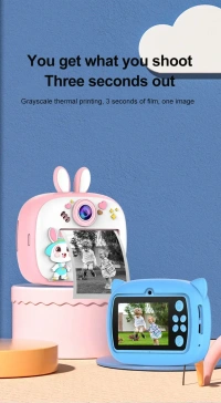 Kids Instant-Print Video Camera with MP3 — 1080p Fun Print Camera for Children