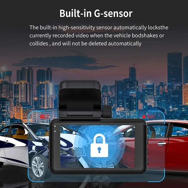 Y06 4K | 4K WiFi Dual Lens Dash Cam – Front & Rear Car DVR Camera with Night Vision, Loop Recording, G-Sensor & Parking Mode