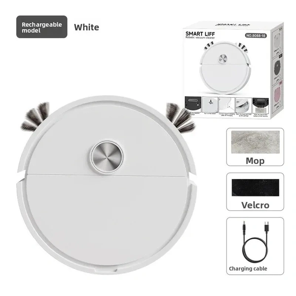 Buy Robotic Vacuum Cleaner | Automatic Floor Cleaner with Type-C Charging | Smart Home Cleaning Robot