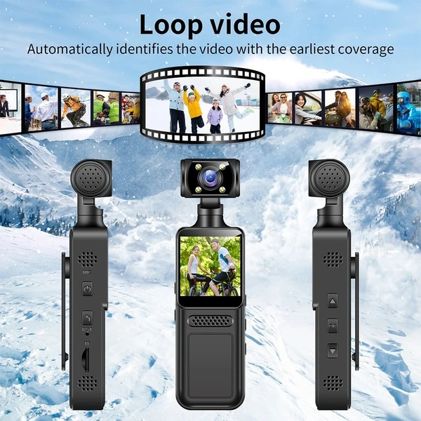 4G Ultra HD 4K Action Camera Infrared Night Vision Motion detection WiFi Mini Camera 180 degree Rotating Handheld Sports Camcorder