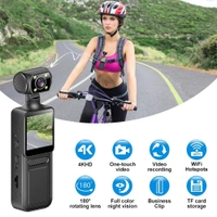 4G Ultra HD 4K Action Camera Infrared Night Vision Motion detection WiFi Mini Camera 180 degree Rotating Handheld Sports Camcorder