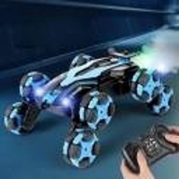 Toys Stunt Racer with Spray Function | 360° Stunt RC Car with LED Lights
