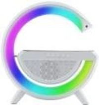Top Selling G Shaped Wireless Charger LED Lamp With Speaker Multi-function 15W Wireless Charger App Control Desk