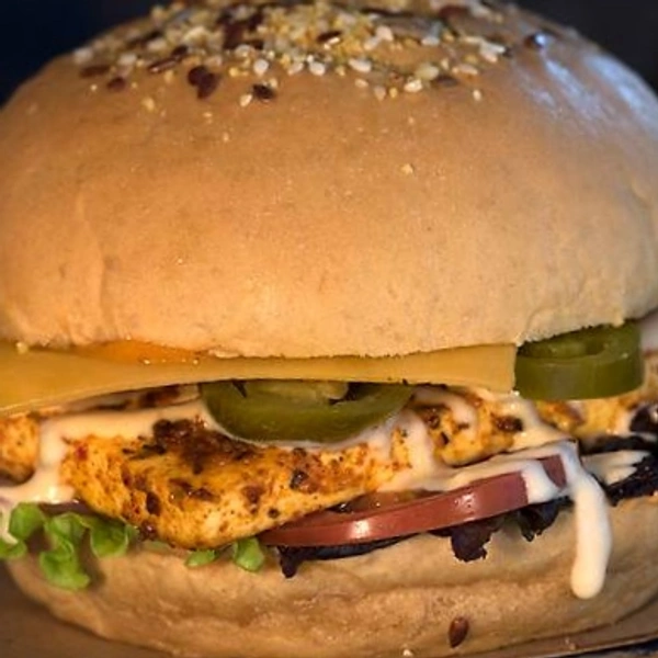 (kavsan) Barbeque Paneer Burger