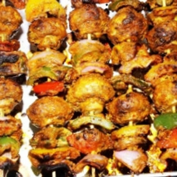 (Black Pepper) Mushroom Malai Tikka