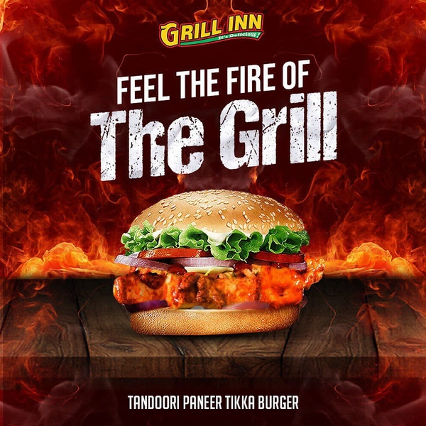 (Grill Inn) Paneer Tikka Burger