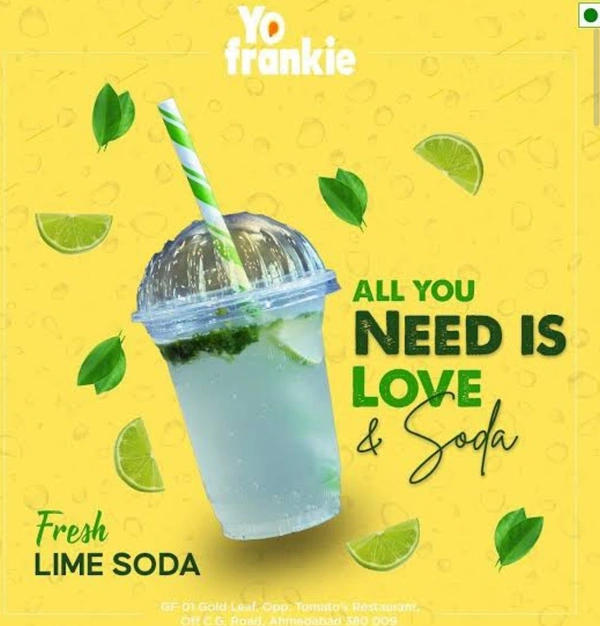 (Momo Mirchi) fresh lime Mint soda