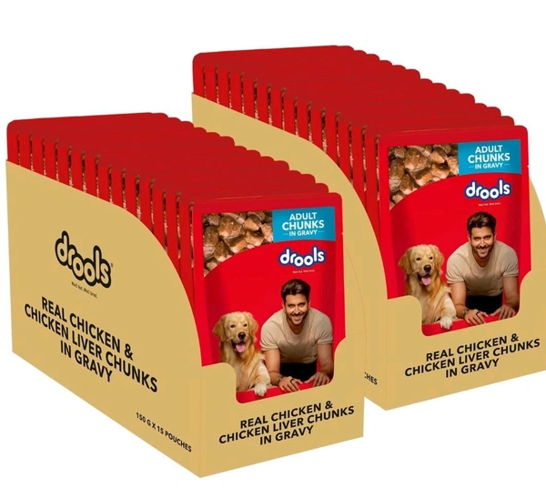 Drools Real Chicken And Liver Chunks In Gravy