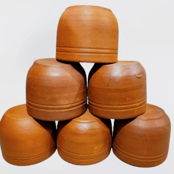Small Clay Cups 6 Pcs