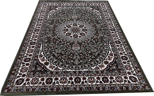 Home Decor Kashmiri Designs Carpets For Living Room - green, 5x8