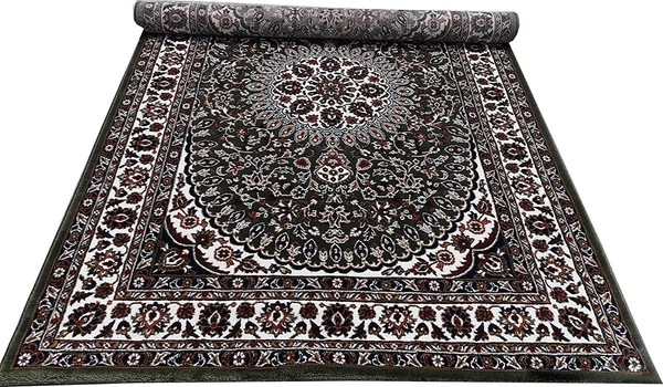Home Decor Kashmiri Designs Carpets For Living Room - green, 5x8