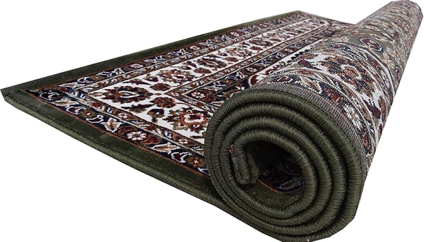 Home Decor Kashmiri Designs Carpets For Living Room - green, 5x8