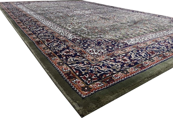 Home Decor Kashmiri Designs Carpets For Living Room - green, 5x8