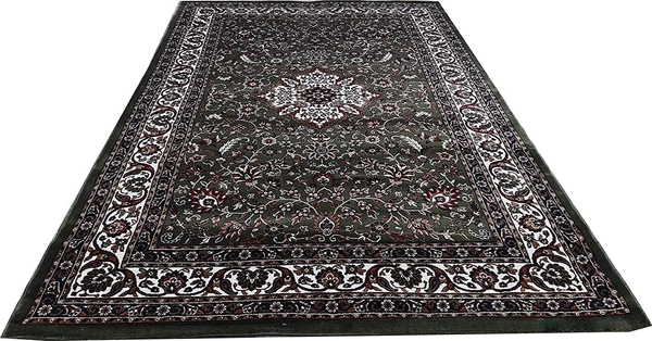 Home Decor Kashmiri Designs Carpets For Living Room - green, 5x8