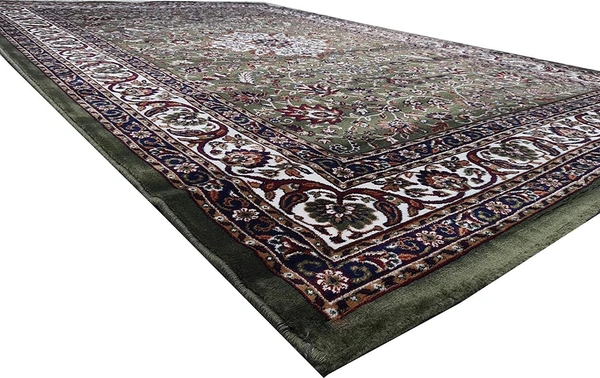 Home Decor Kashmiri Designs Carpets For Living Room - green, 5x8