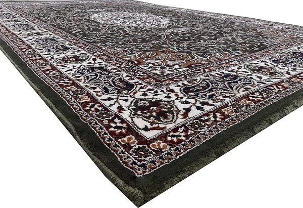 Home Decor Kashmiri Designs Carpets For Living Room - green, 5x8
