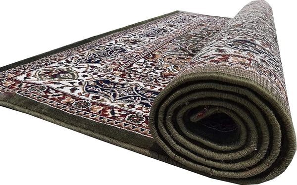 Home Decor Kashmiri Designs Carpets For Living Room - green, 5x8