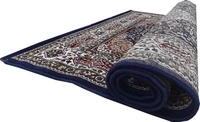 Home Decor Kashmiri Designs Carpets For Living Room - Dark Blue, 5x8