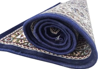 Home Decor Kashmiri Designs Carpets For Living Room - Dark Blue, 5x8