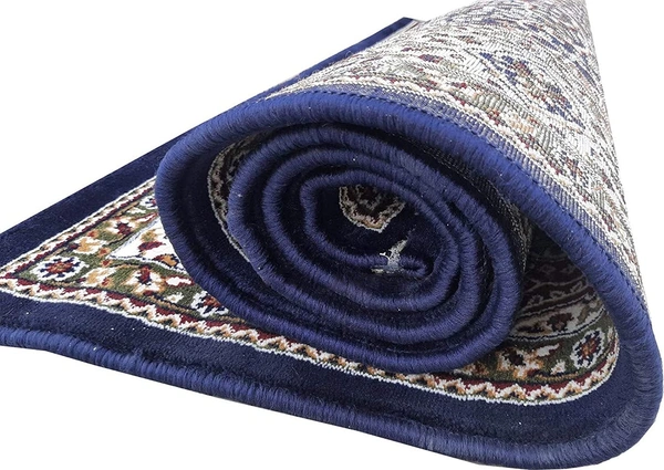 Home Decor Kashmiri Designs Carpets For Living Room - Dark Blue, 5x8