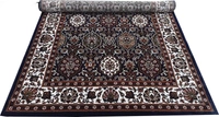 Home Decor Kashmiri Designs Carpets For Living Room - Dark Blue, 5x8
