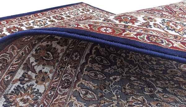 Home Decor Kashmiri Designs Carpets For Living Room - Dark Blue, 5x8