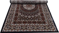 Home Decor Kashmiri Designs Carpets For Living Room - Black, 5x8