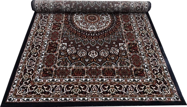 Home Decor Kashmiri Designs Carpets For Living Room - Black, 5x8