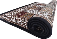 Home Decor Kashmiri Designs Carpets For Living Room - Black, 5x8