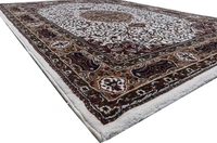 Home Decor Kashmiri Designs Carpets For Living Room - White, 5x8