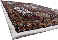 Home Decor Kashmiri Designs Carpets For Living Room - White, 5x8