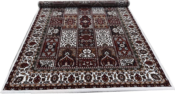 Home Decor Kashmiri Designs Carpets For Living Room - White, 5x8