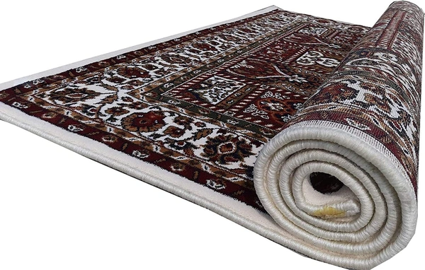 Home Decor Kashmiri Designs Carpets For Living Room - White, 5x8