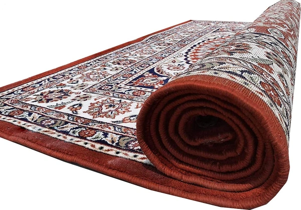 Home Decor Kashmiri Designs Carpets For Living Room - red, 5x8