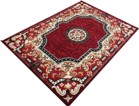 Carpets Concord Carved Embossed Most Elegant Carpet for Living Room - red, 5x7