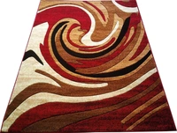 Carpets Concord Carved Embossed Most Elegant Carpet for Living Room - red, 5x7